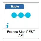 Fiche du nouveau connecteur de supervision Exense Step REST API, marqué Stable, ajouté au catalogue Centreon en avril 2025