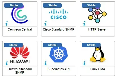 Les connecteurs ayant évolué en mai 2026 : Centreon Central, Cisco Standard SNMP, HTTP Server, Huawei Standard SNMP, Kubernetes API et Linux CMA