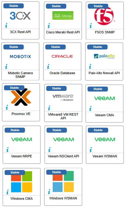 Les 14 connecteurs ayant évolué en juillet 2026, dont 3CX, Cisco Meraki, F5OS, Oracle Database, Palo Alto, Proxmox VE, VMware, Veeam et Windows