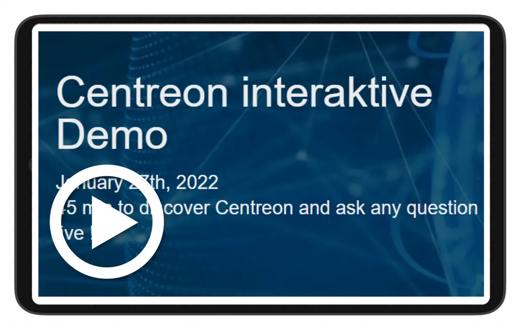 Interactive Demo Centreon in German